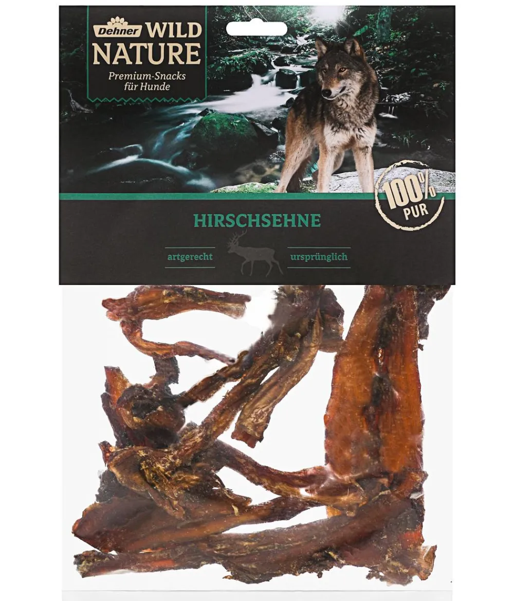 Dehner Wild Nature Hundesnack Hirschsehne, 200 g Hot