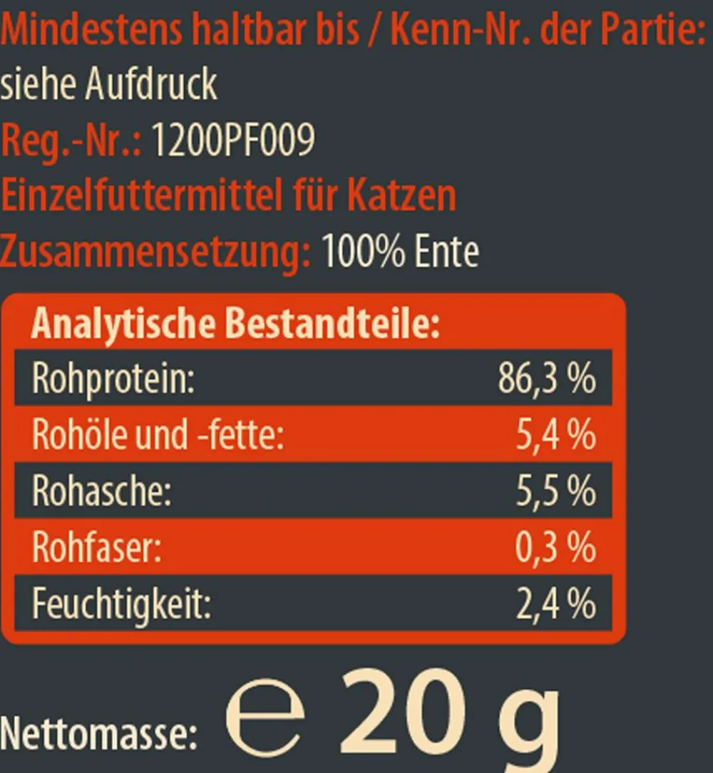 Dehner Wild Nature Katzenleckerlies & Getränke > Katzensnack, gefriergetrocknet