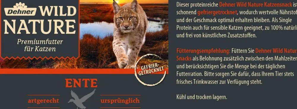 Dehner Wild Nature Katzenleckerlies & Getränke > Katzensnack, gefriergetrocknet