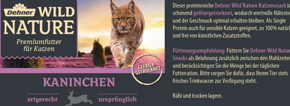Dehner Wild Nature Katzensnack, gefriergetrocknet