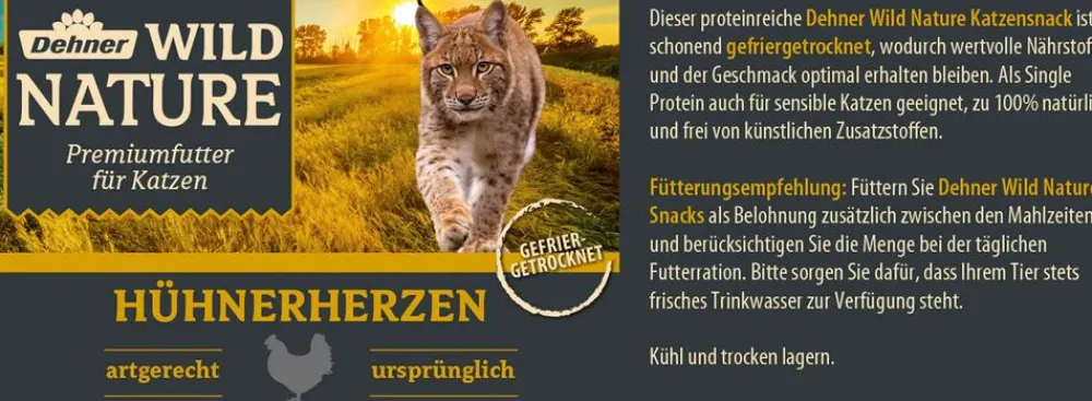 Dehner Wild Nature Katzensnack, gefriergetrocknet Sale