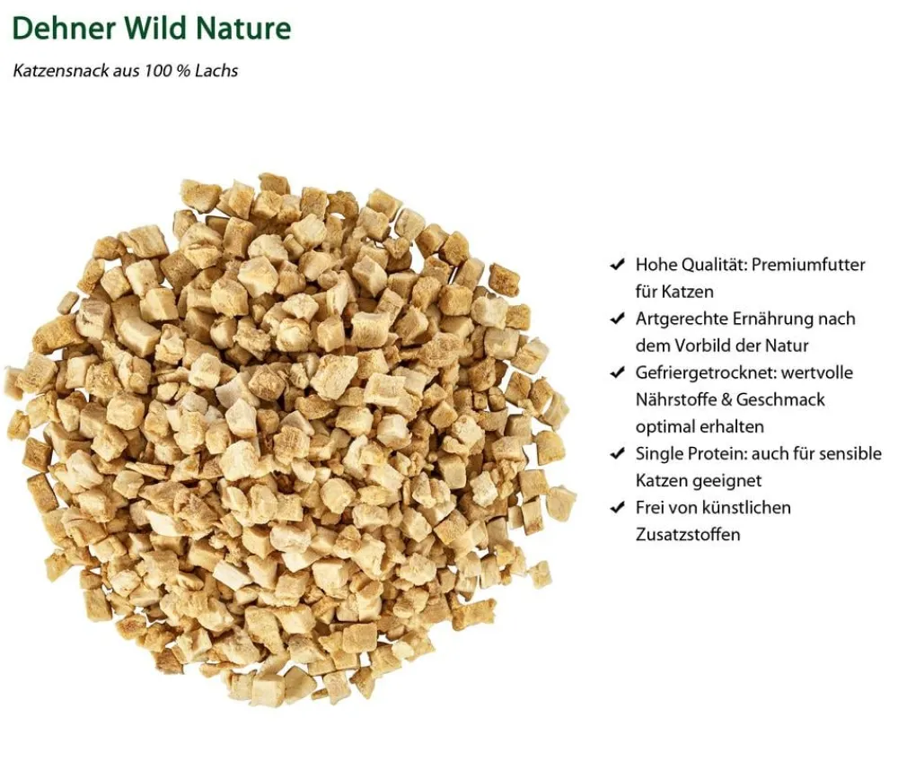 Dehner Wild Nature Katzenleckerlies & Getränke - Katzensnack, gefriergetrocknet