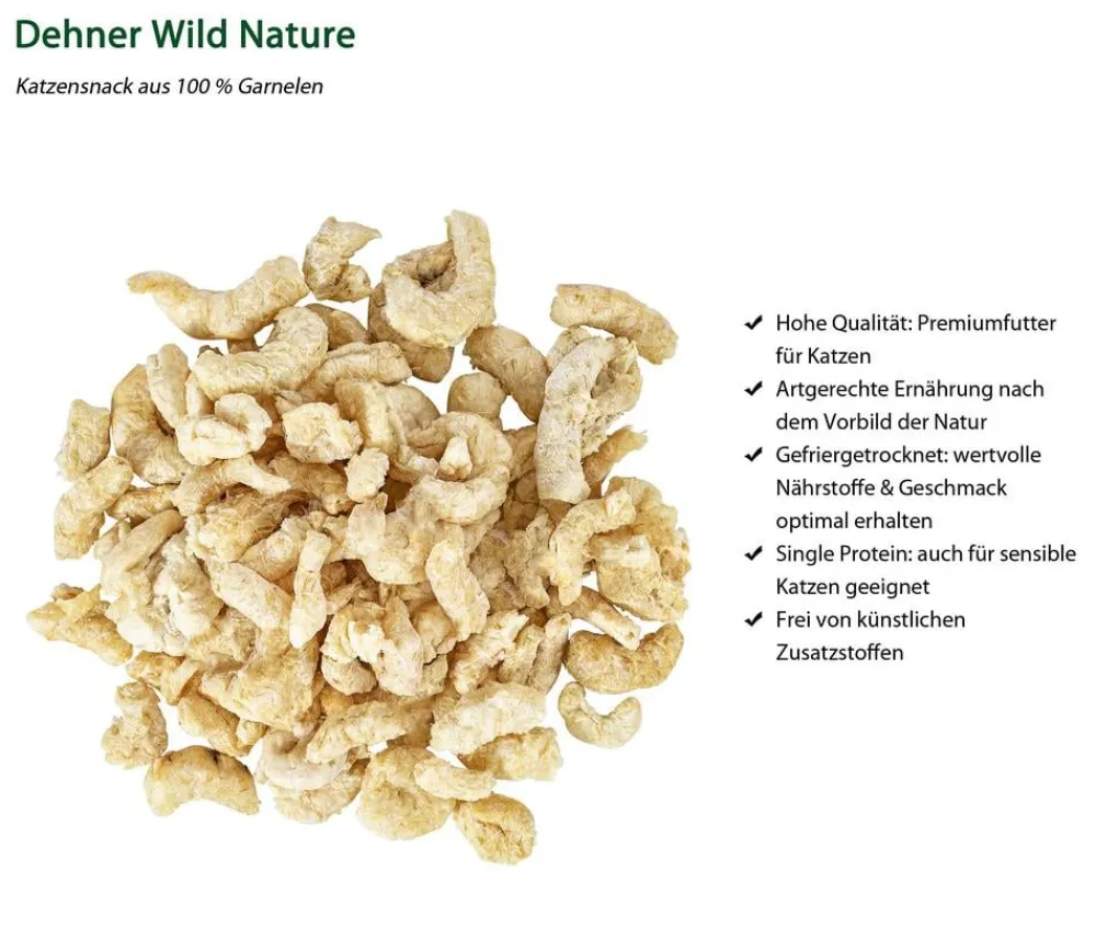 Dehner Wild Nature Katzenleckerlies & Getränke - Katzensnack, gefriergetrocknet