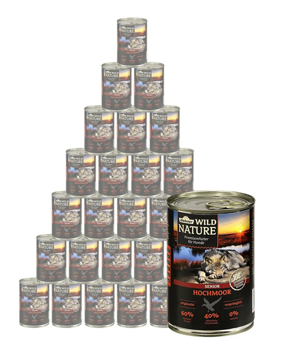 Dehner Wild Nature Nassfutter Hund > Nassfutter für Hunde Hochmoor Senior, Ente