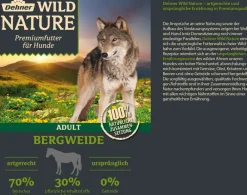 Dehner Wild Nature Nassfutter für Hunde Bergweide Adult, Pferd Best