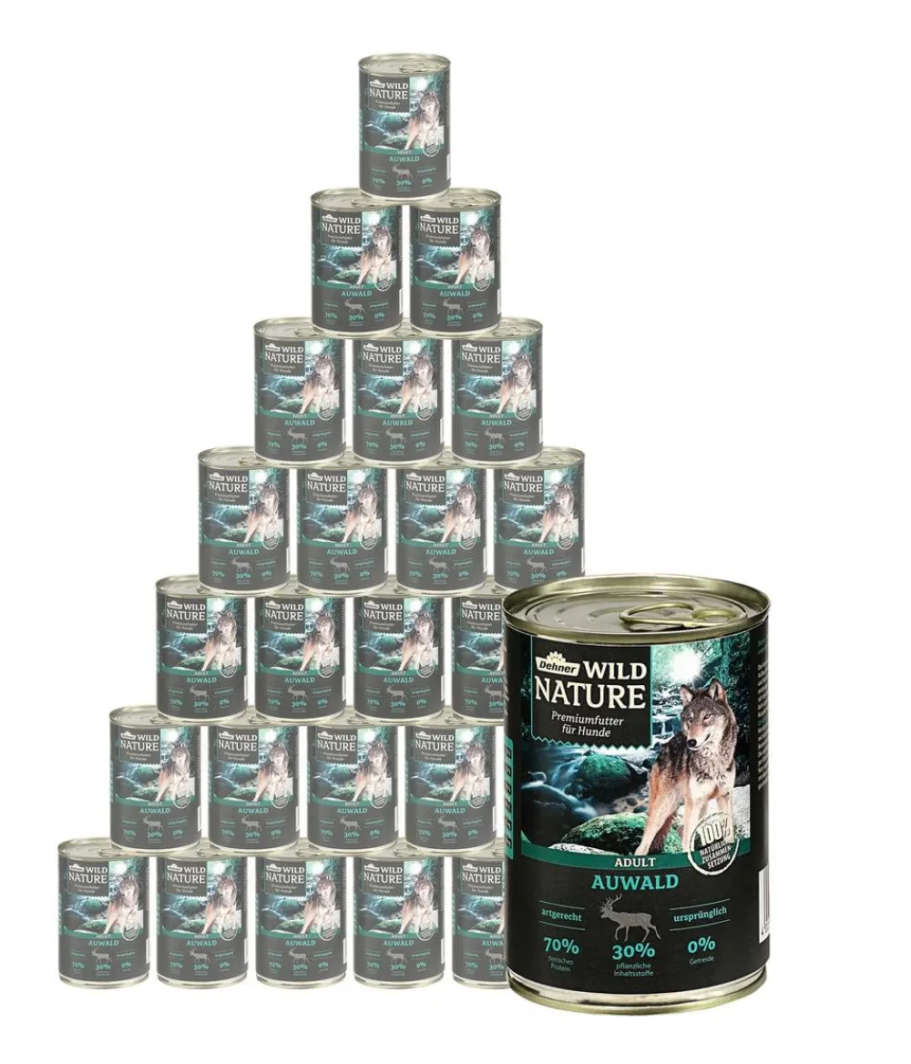 Dehner Wild Nature Nassfutter Hund > Nassfutter für Hunde Auwald Adult, 400 g/800 g