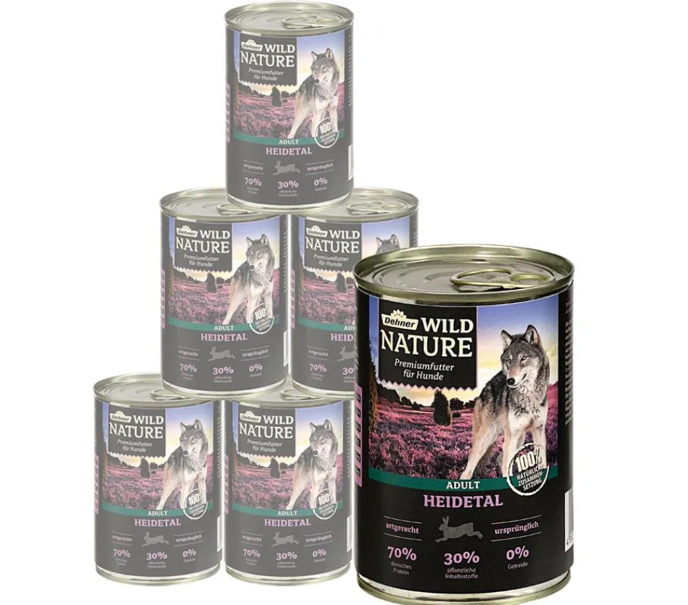 Dehner Wild Nature Nassfutter Hund > Nassfutter für Hunde Heidetal Adult, Kaninchen