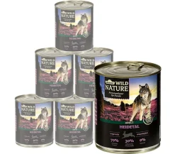 Dehner Wild Nature Nassfutter für Hunde Heidetal Adult, Kaninchen Clearance