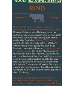 Dehner Wild Nature Nassfutter für Hunde Mono-Protein Adult, Rind Outlet