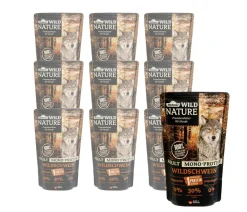 Dehner Wild Nature Nassfutter für Hunde Mono-Protein Adult, Wildschwein Clearance