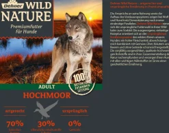 Dehner Wild Nature Nassfutter für Hunde Hochmoor Adult, Ente Clearance