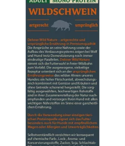 Dehner Wild Nature Nassfutter Hund - Nassfutter für Hunde Mono-Protein Adult, Wildschwein