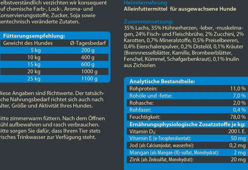 Dehner Wild Nature Nassfutter Hund > Nassfutter für Hunde Gebirgssee Adult, Lachs