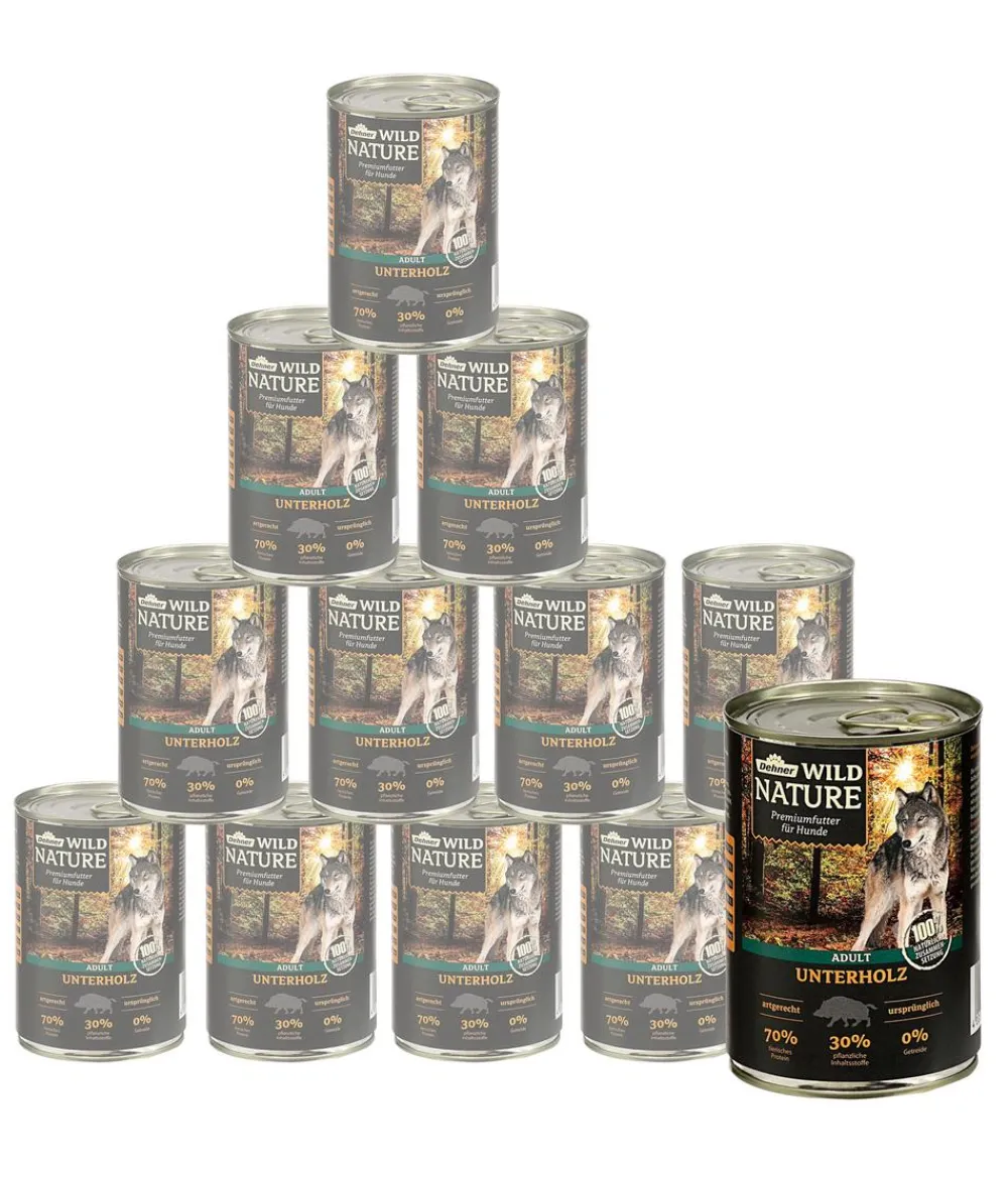 Dehner Wild Nature Nassfutter Hund - Nassfutter für Hunde Mono-Protein Adult, Hirsch