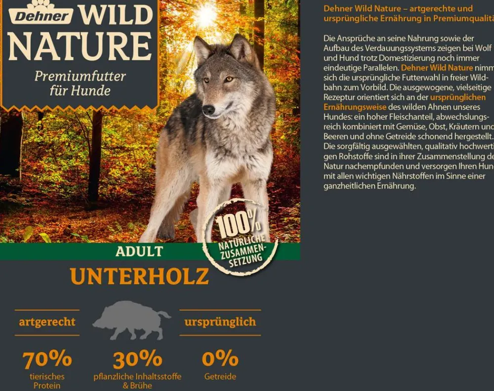 Dehner Wild Nature Nassfutter Hund - Nassfutter für Hunde Mono-Protein Adult, Hirsch