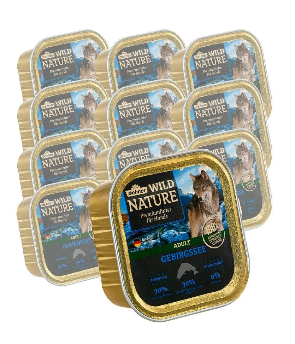 Dehner Wild Nature Nassfutter Hund > Nassfutter für Hunde Gebirgssee Adult, 11 x 150 g