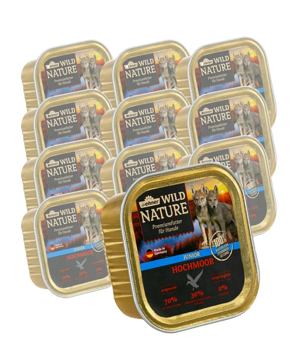 Dehner Wild Nature Nassfutter Hund > Nassfutter für Hunde Hochmoor Junior, 11 x 150 g