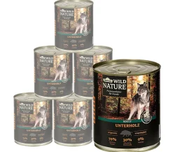 Dehner Wild Nature Nassfutter Hund - Nassfutter für Hunde Unterholz Adult, Wildschwein