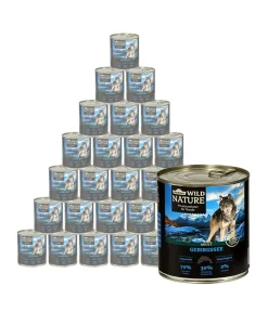 Dehner Wild Nature Nassfutter Hund - Nassfutter für Hunde Gebirgssee Adult, Lachs
