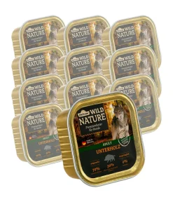 Dehner Wild Nature Nassfutter Hund - Nassfutter für Hunde Unterholz Adult, 11 x 150 g