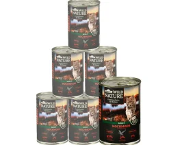 Dehner Wild Nature Nassfutter Katze > Nassfutter für Katzen Hochmoor Adult, Ente & Pute, /400 g
