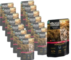 Dehner Wild Nature Nassfutter Katze > Nassfutter für Katzen Hügelland Kitten, Huhn, 16 x 85 g