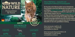 Dehner Wild Nature Nassfutter für Katzen Auwald Adult, Hirsch & Truthahn, /400 g Clearance