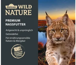Dehner Wild Nature Nassfutter für Katzen Hügelland Kitten, Huhn, /400 g Discount