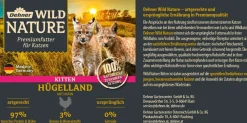 Dehner Wild Nature Nassfutter für Katzen Hügelland Kitten, Huhn, /400 g Discount