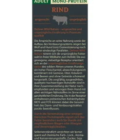 Dehner Wild Nature Trockenfutter Hund > Trockenfutter für Hunde Mono-Protein Adult