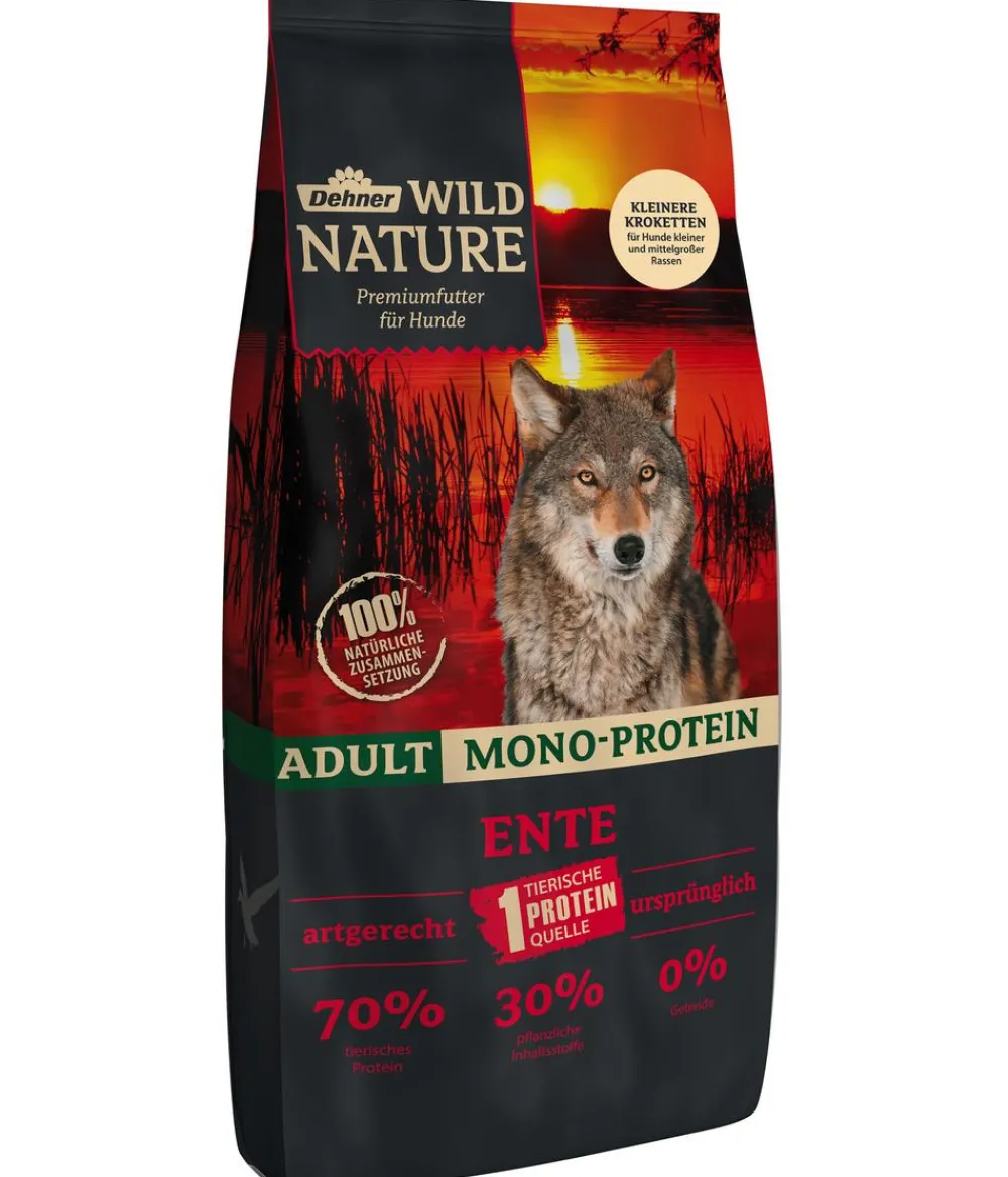 Dehner Wild Nature Trockenfutter Hund > Trockenfutter für Hunde Mono-Protein Kleine Krokette Adult, Ente