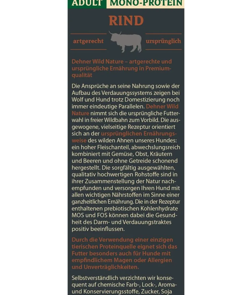 Dehner Wild Nature Trockenfutter für Hunde Mono-Protein Adult Hot