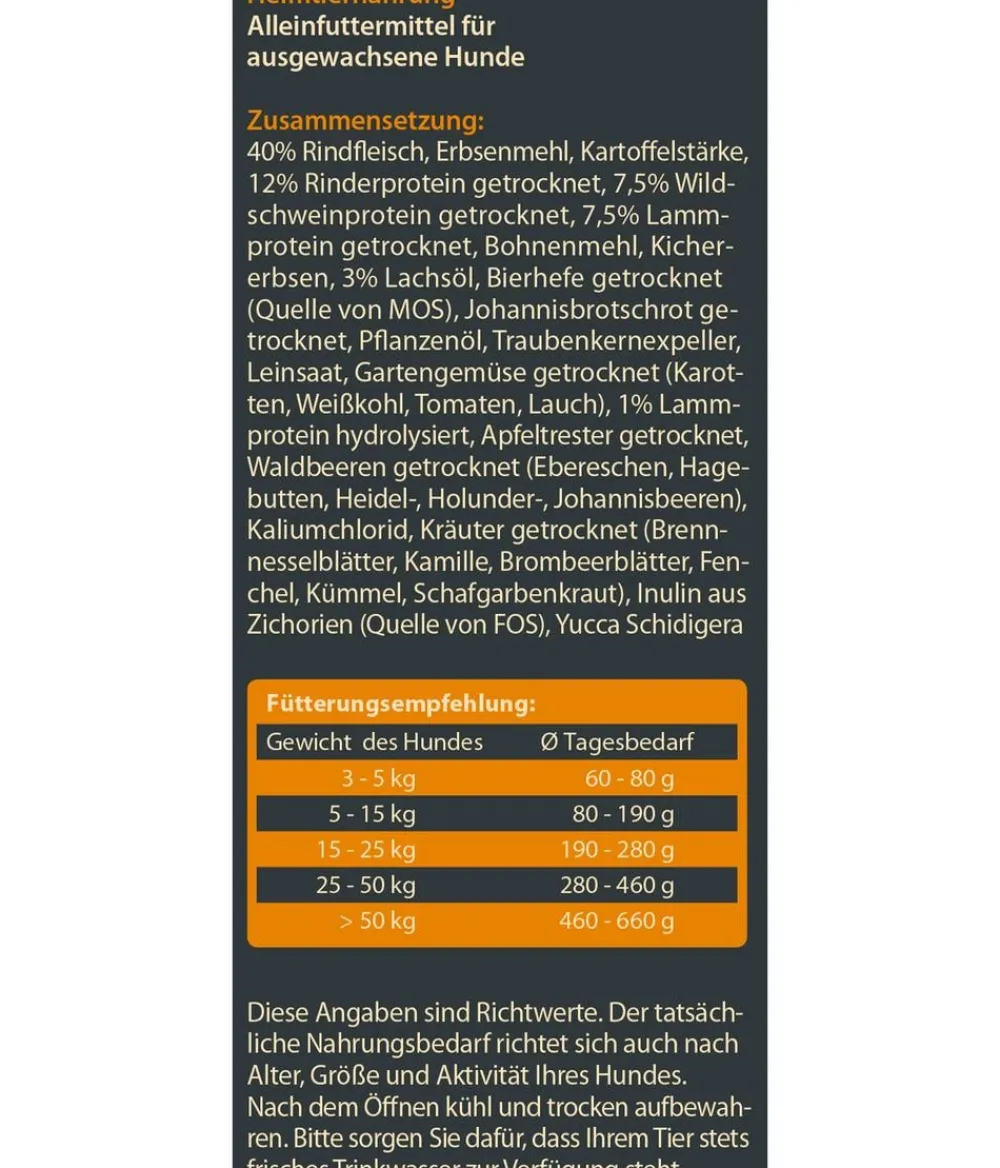 Dehner Wild Nature Trockenfutter für Hunde Unterholz Adult Outlet