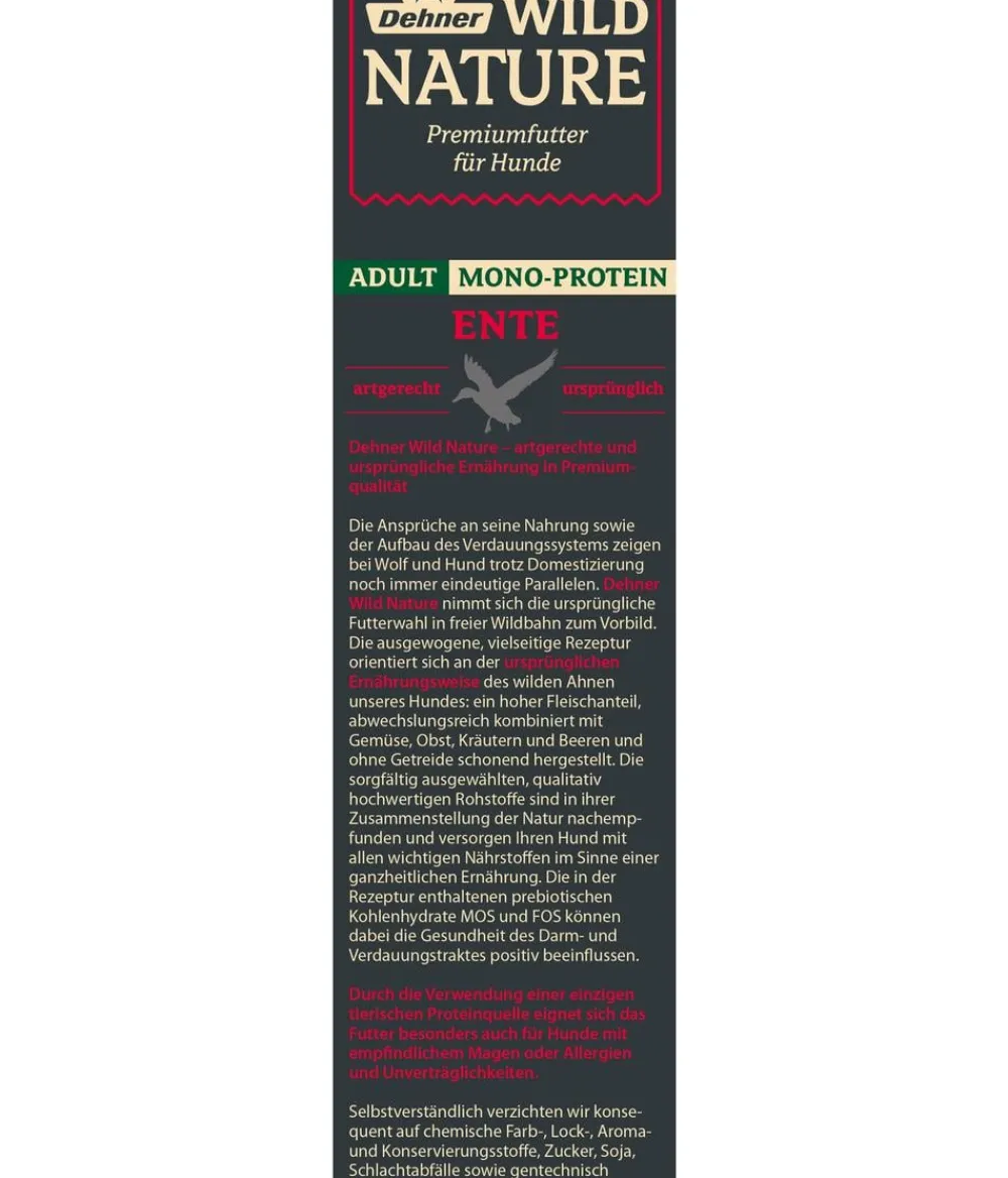 Dehner Wild Nature Trockenfutter Hund - Trockenfutter für Hunde Mono-Protein Kleine Krokette Adult, Ente