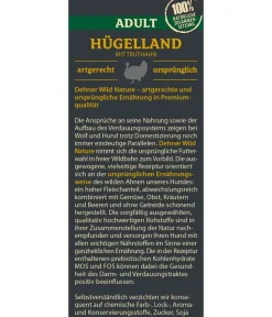 Dehner Wild Nature Trockenfutter Hund - Trockenfutter für Hunde Bergweide Adult