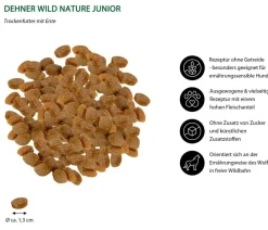 Dehner Wild Nature Trockenfutter Hund - Trockenfutter für Hunde Hochmoor Junior