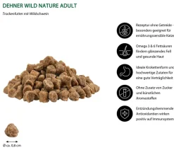 Dehner Wild Nature Trockenfutter Katze > Trockenfutter für Katzen Unterholz Senior, Wildschwein