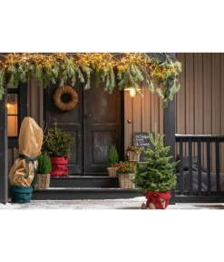 Dehner Pflanzenfolien & Ernteschutz|Mehr Blumentopfzubehör > Winterschutz-Jutegewebe mit Dekor, ca. L300/B105 cm