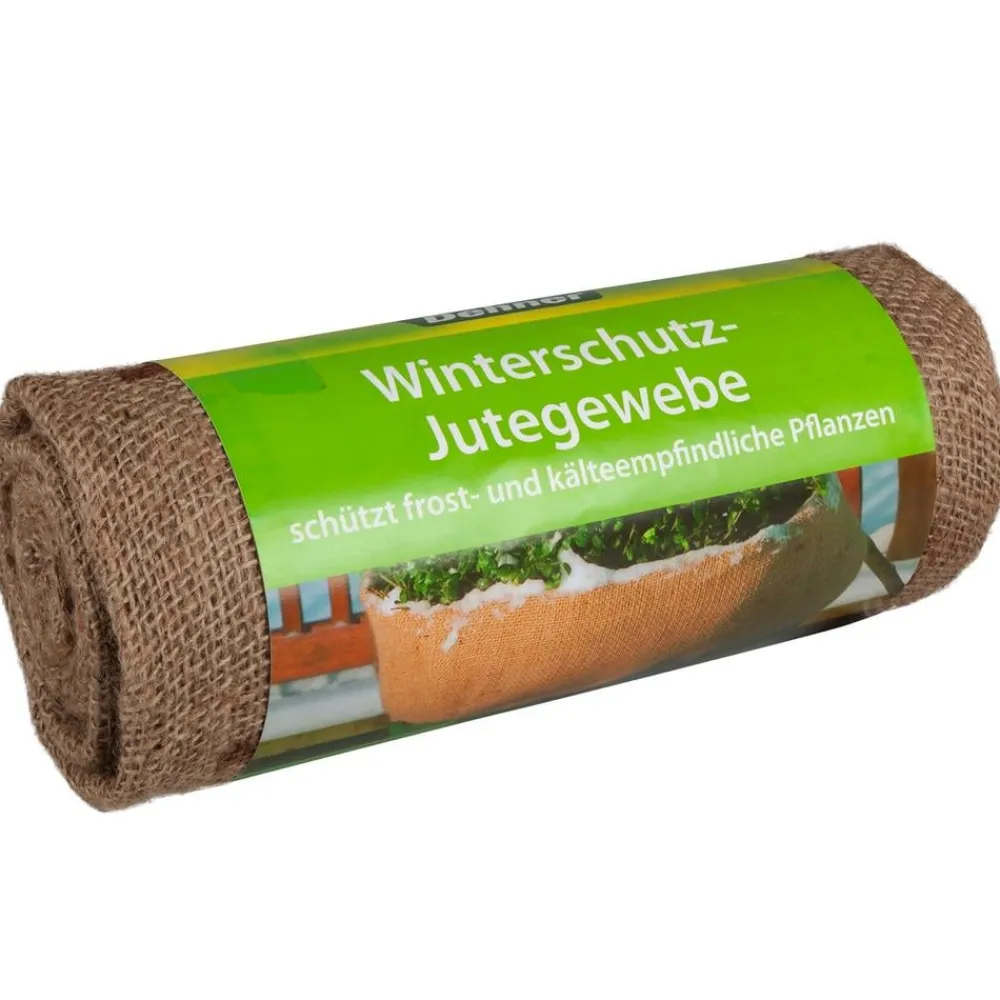 Dehner Winterschutz-Jutegewebe mit Dekor, ca. L300/B105 cm Natur Hot