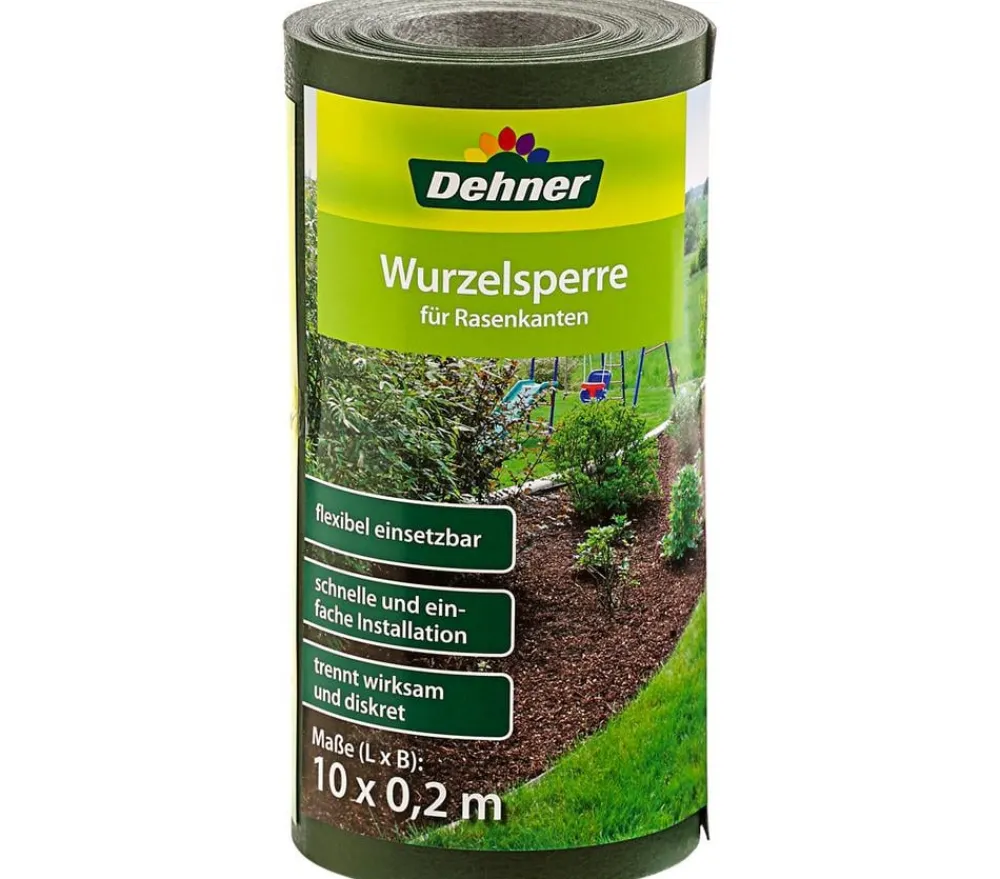 Dehner Mähkanten & Beetkanten|Schädlingsbekämpfungsmittel > Wurzelsperre für Rasenkanten, ca. B20cm/L10m