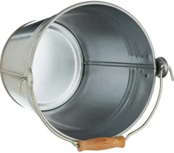 Dehner Pflanzkübel & Blumenkästen - Zinkeimer mit Henkel, Silber