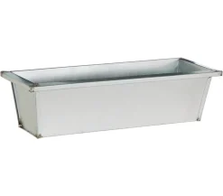 Dehner Pflanzkübel & Blumenkästen - Zink-Kasten, silber, ca. B50/H13/T17 cm Hellgrau