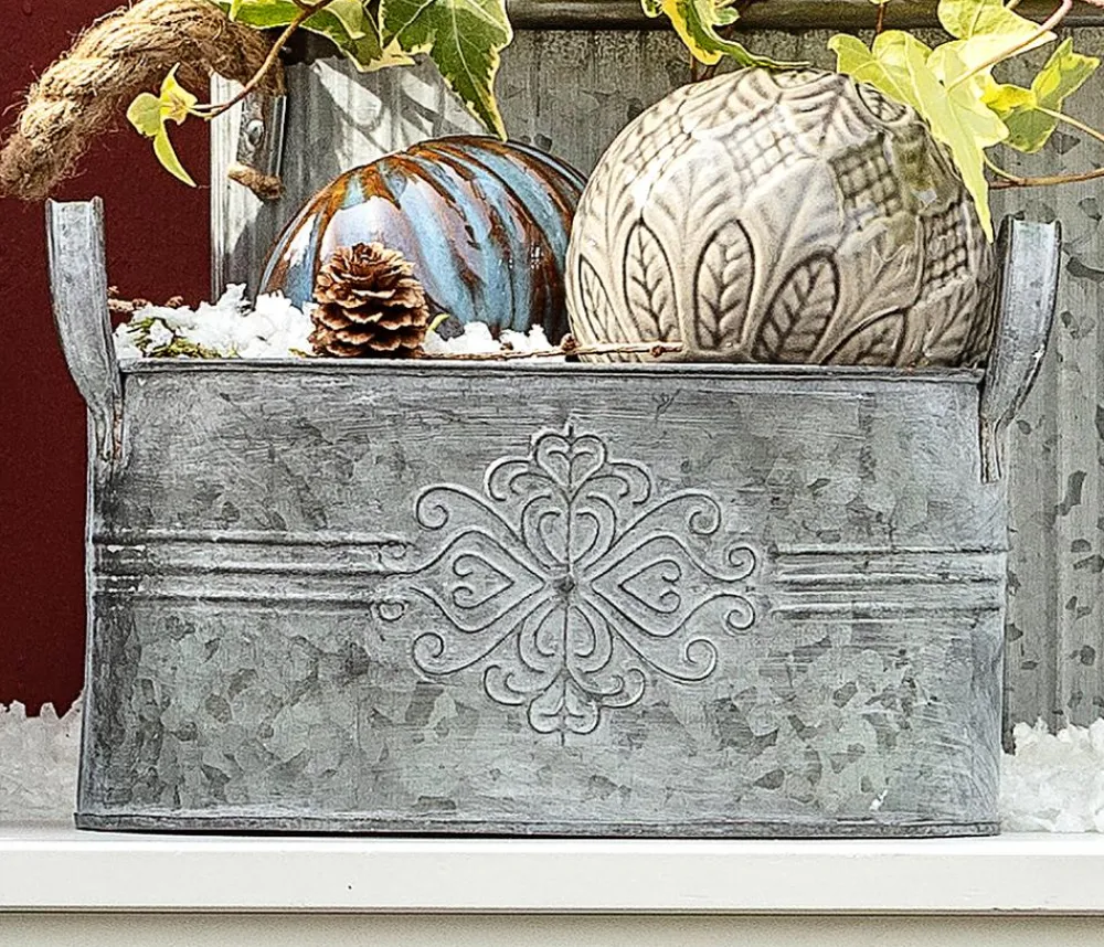 Dehner Pflanzkübel & Blumenkästen > Zinkschale mit Henkel