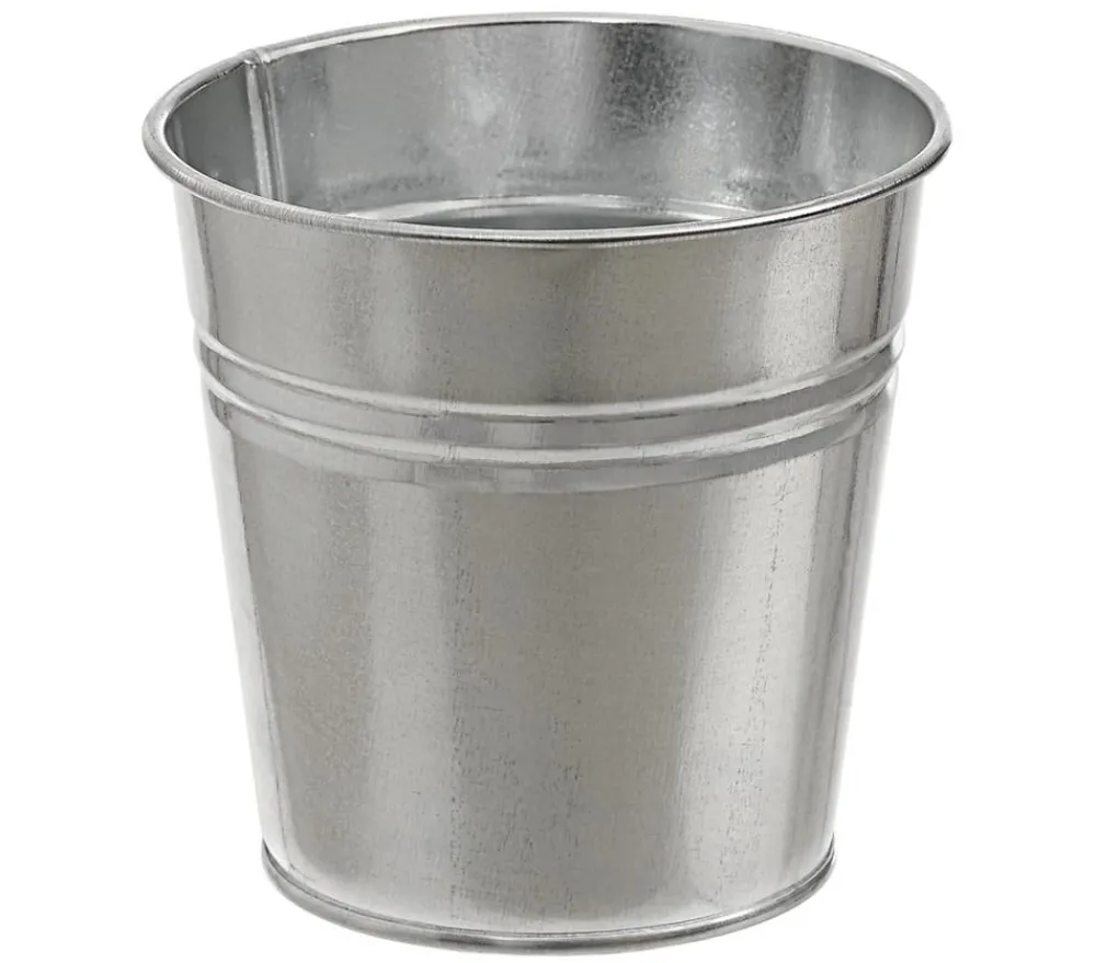 Dehner Zink-Topf, rund, Silber Outlet