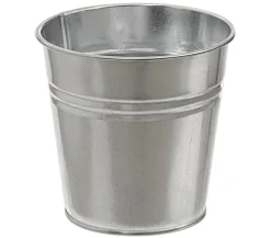 Dehner Pflanzkübel & Blumenkästen - Zink-Topf, rund, Silber