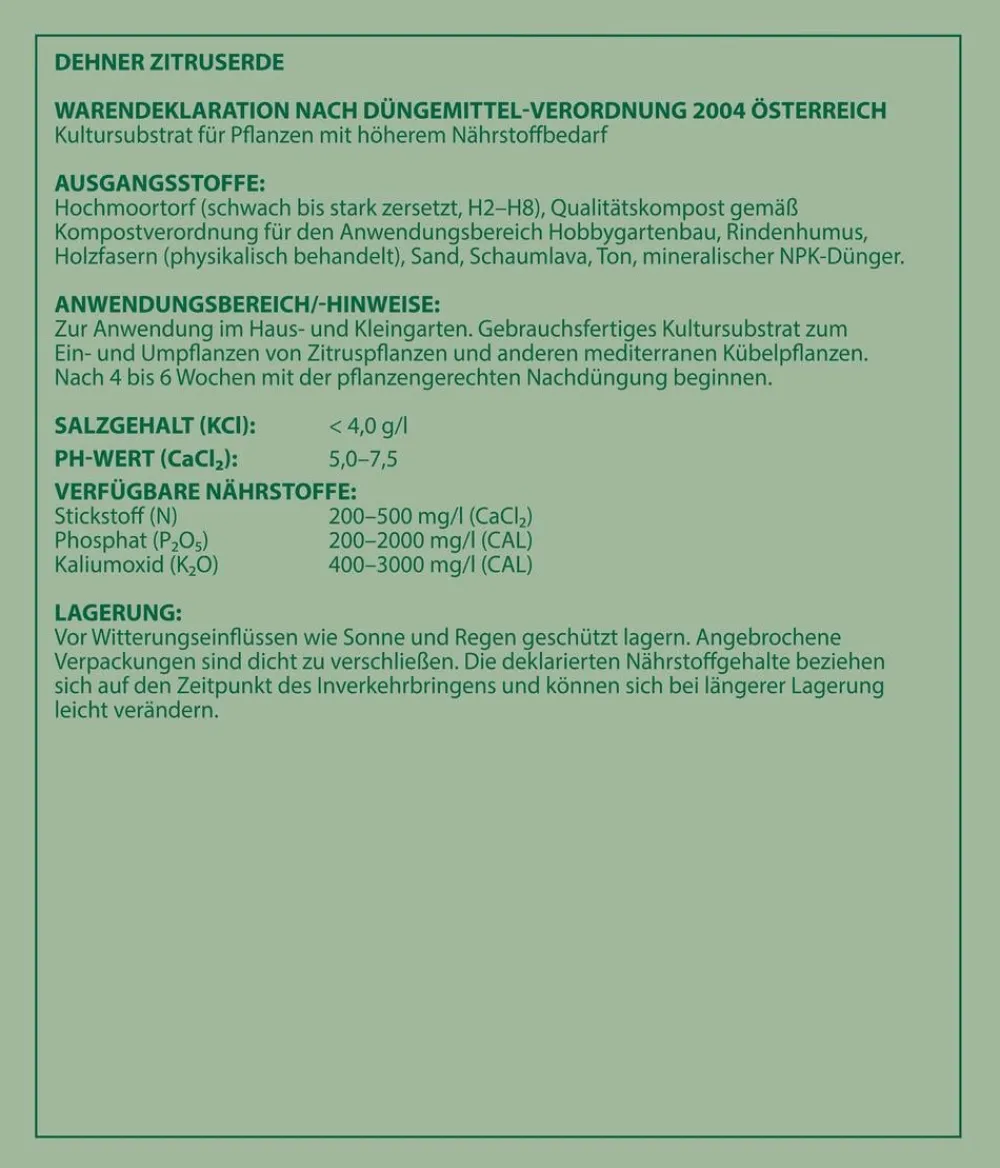 Dehner Spezialerde - Zitruserde