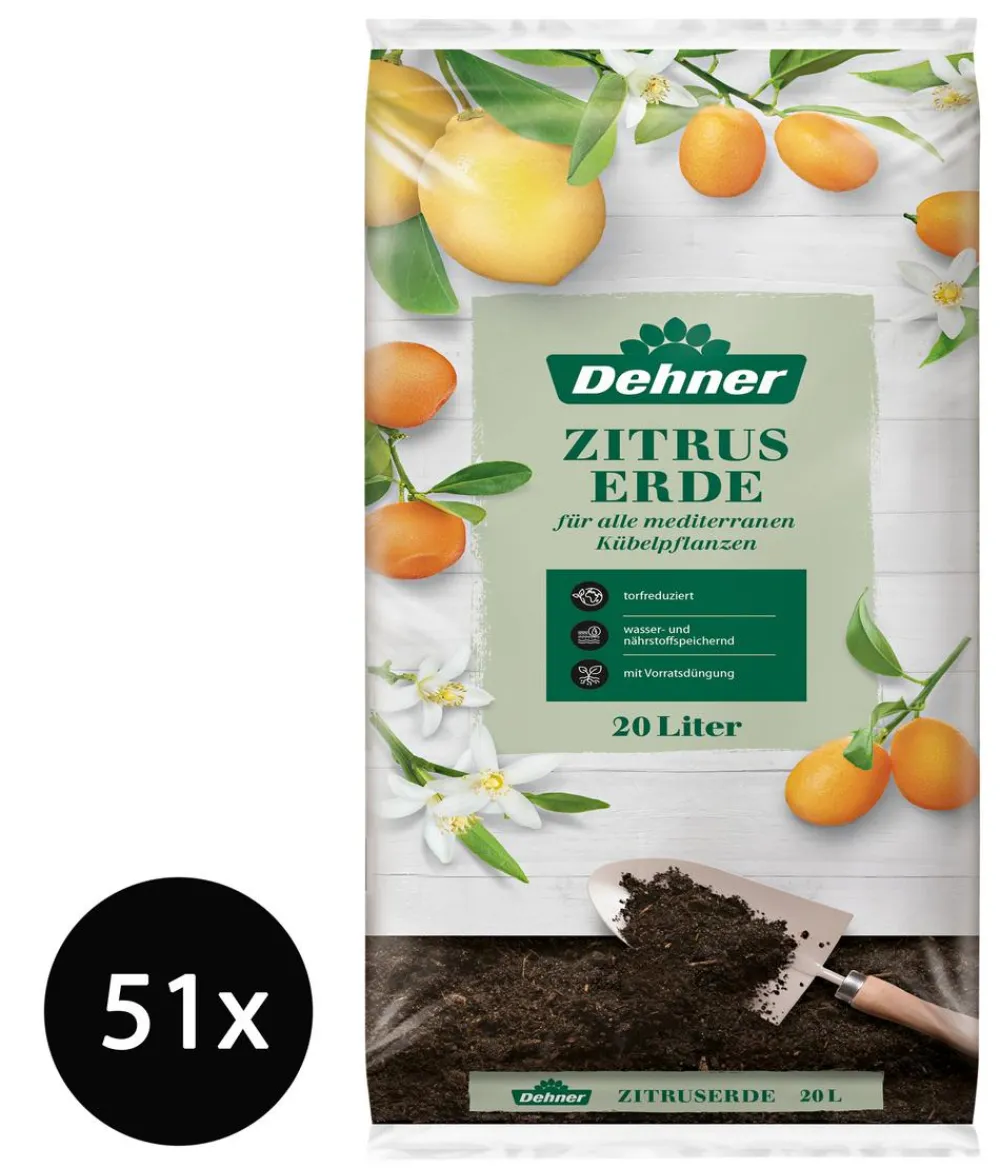 Dehner Zitruserde, 51 x 20 Liter Outlet