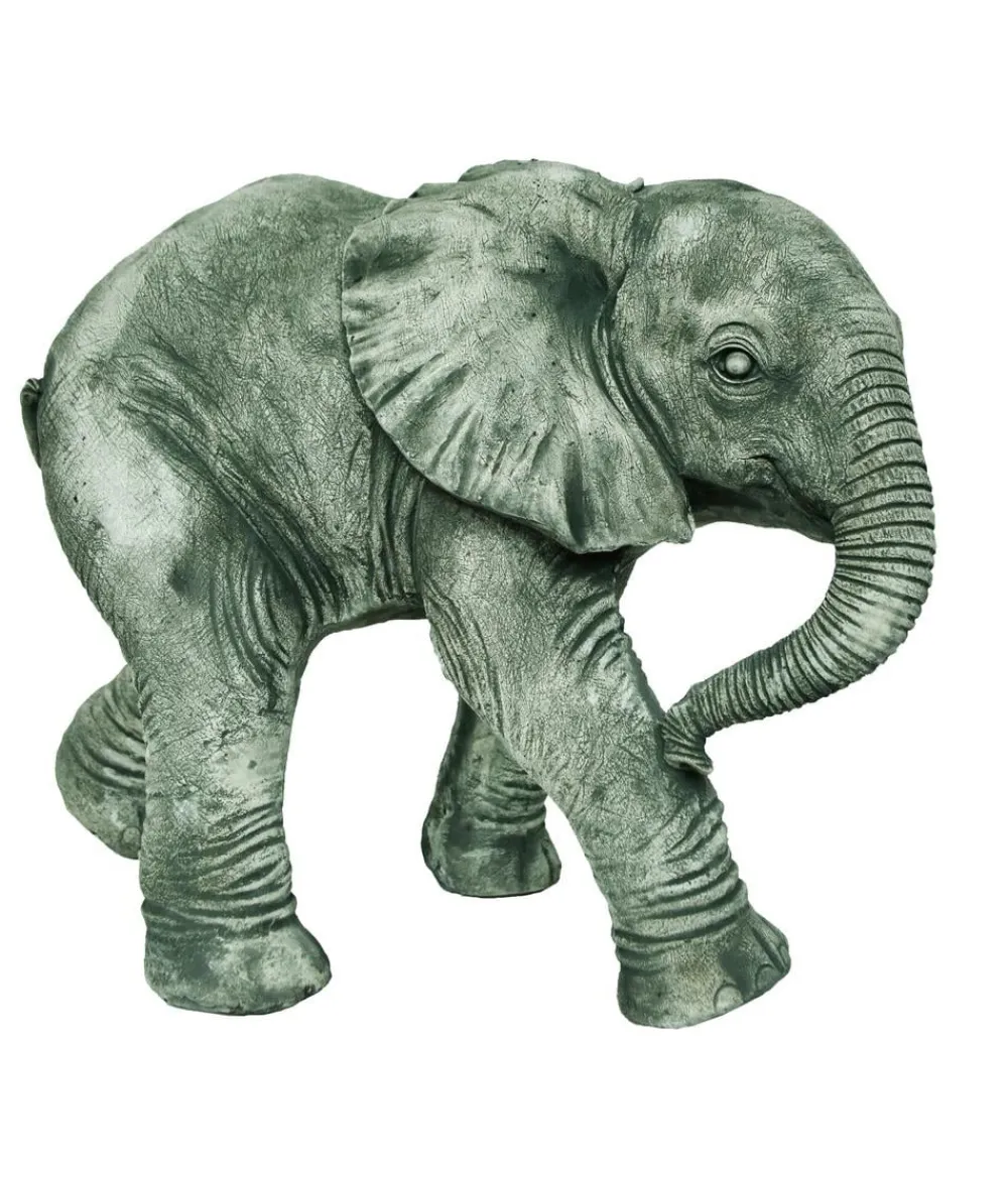 Denscho Gartenzwerge & Gartenfiguren - Stein-Elefant laufend, ca B42/H34/T25 cm