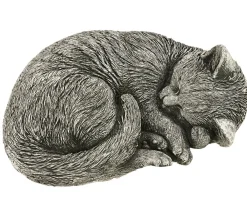 Denscho Gartenzwerge & Gartenfiguren > Stein-Katze schlafend, 22 x 27 x 11 cm
