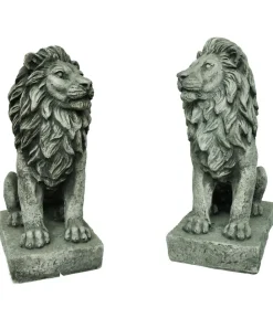Denscho Gartenzwerge & Gartenfiguren > Stein-Löwe, 35 cm, rechts schauend